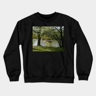 Central Park Row Boats in the Spring New York NY NYC Crewneck Sweatshirt